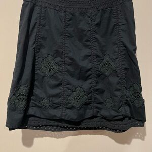 Apt. 9 Black Smocked A-Line Skirt